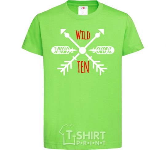 Kids T-shirt Wild ten boho orchid-green фото