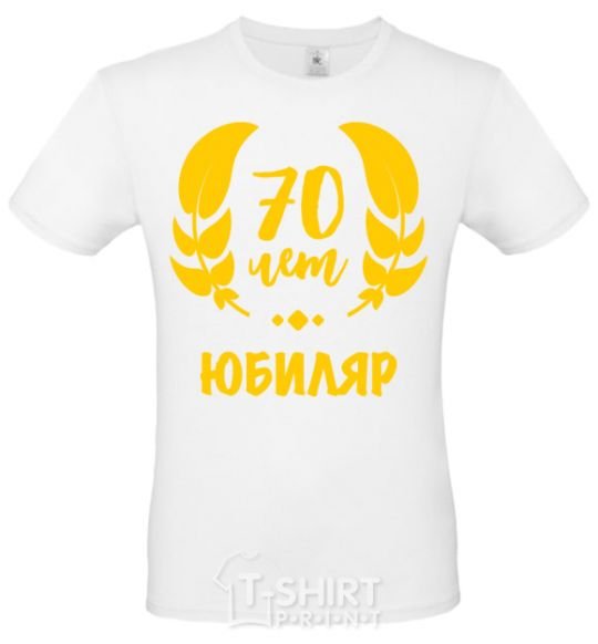 Men's T-Shirt 70th anniversary White фото