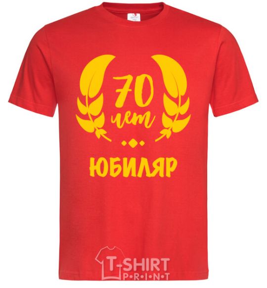 Men's T-Shirt 70th anniversary red фото