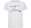 Kids T-shirt Ten heart White фото