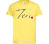 Kids T-shirt Ten heart cornsilk фото