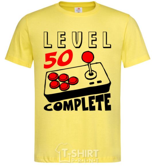 Men's T-Shirt Player Level 50 complete cornsilk фото