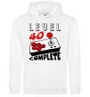 Men`s hoodie Level 40 complete best player White фото