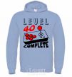 Men`s hoodie Level 40 complete best player sky-blue фото