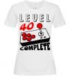 Женская футболка Level 40 complete best player Белый фото