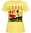 Women's T-shirt Level 40 complete best player cornsilk фото