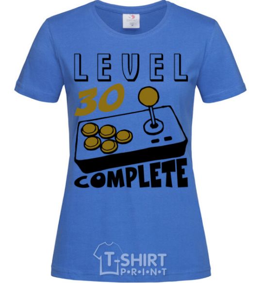 Женская футболка Level 30 complete Ярко-синий фото