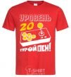 Men's T-Shirt Level 20 - passed red фото