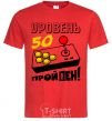 Men's T-Shirt Level 50 - passed red фото