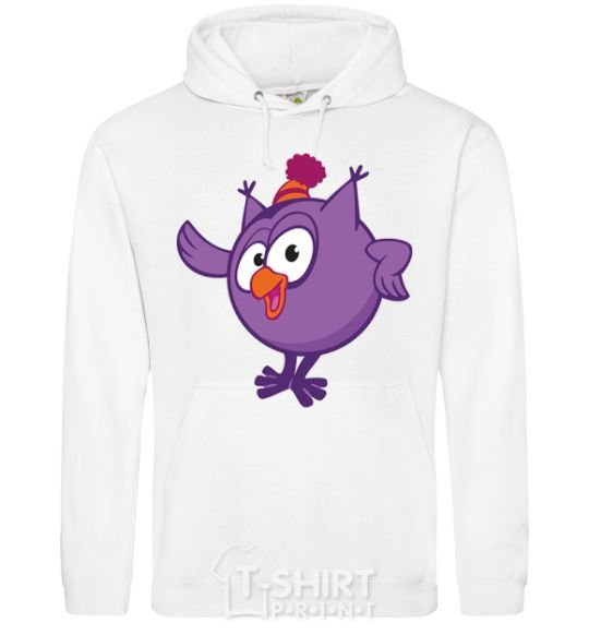 Men`s hoodie Owl White фото