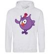 Men`s hoodie Owl sport-grey фото