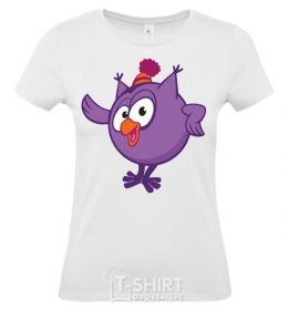 Women's T-shirt Owl White фото