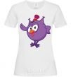 Women's T-shirt Owl White фото