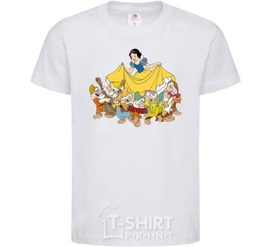 Kids T-shirt Snow White and the Seven Dwarfs White фото