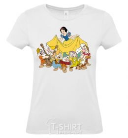 Women's T-shirt Snow White and the Seven Dwarfs White фото