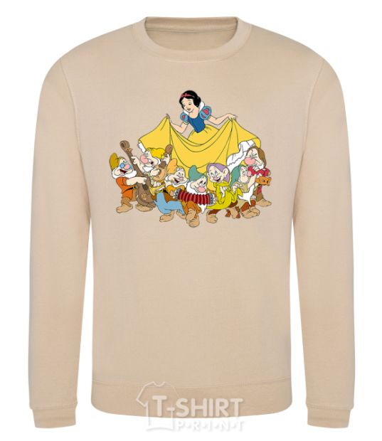 Sweatshirt Snow White and the Seven Dwarfs sand фото