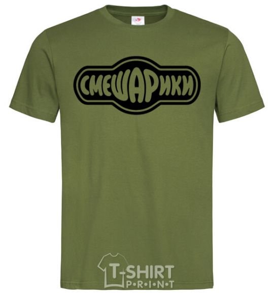 Men's T-Shirt Smeshariki logo millennial-khaki фото