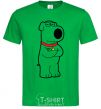 Мужская футболка Брайан пес Зеленый фото