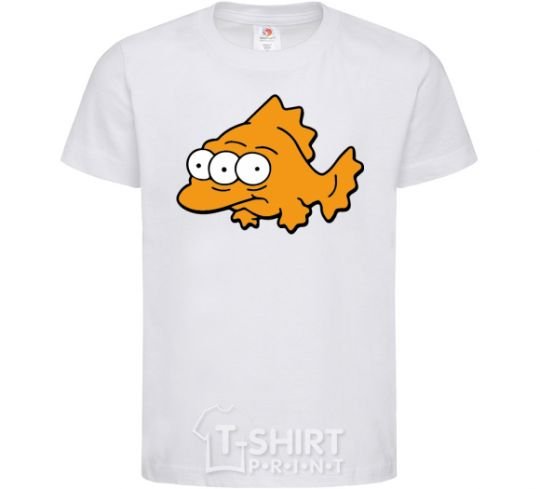 Kids T-shirt Three-eyed fish White фото
