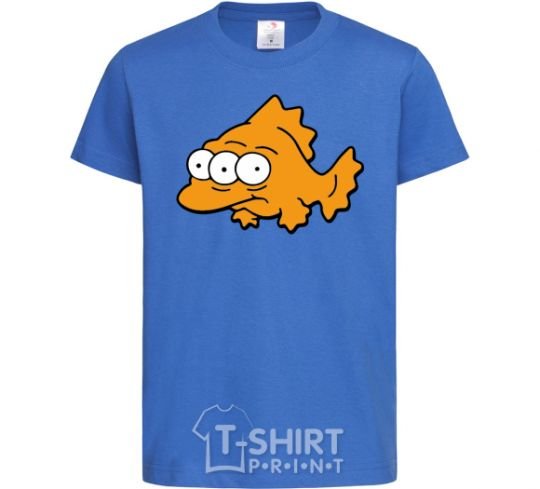 Kids T-shirt Three-eyed fish royal-blue фото