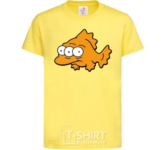 Kids T-shirt Three-eyed fish cornsilk фото