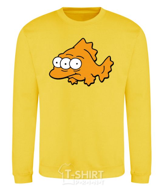 Sweatshirt Three-eyed fish yellow фото