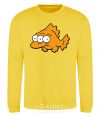 Sweatshirt Three-eyed fish yellow фото