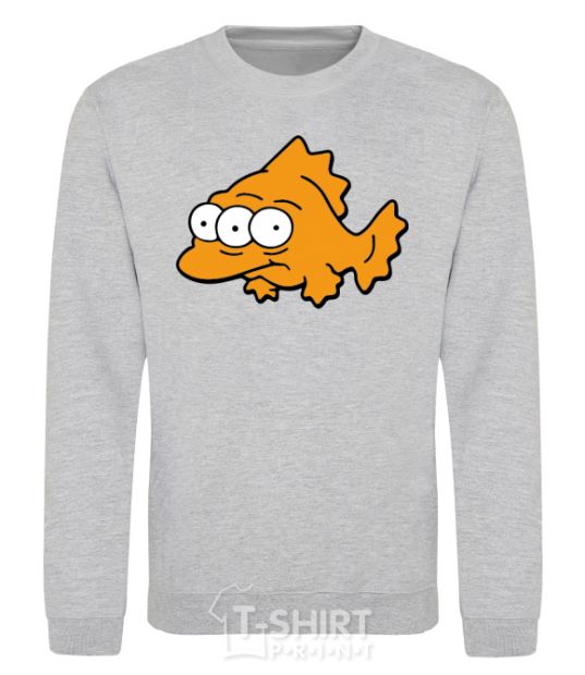 Sweatshirt Three-eyed fish sport-grey фото