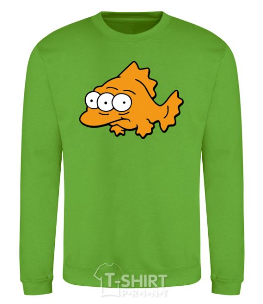 Sweatshirt Three-eyed fish orchid-green фото