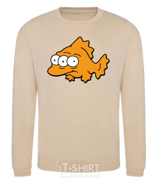 Sweatshirt Three-eyed fish sand фото