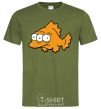 Men's T-Shirt Three-eyed fish millennial-khaki фото