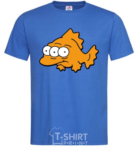 Мужская футболка Трехглазая рыба Ярко-синий фото