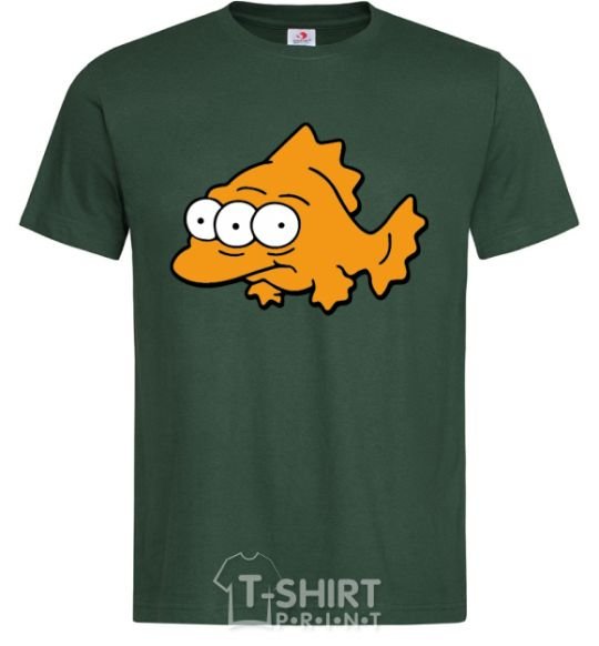 Men's T-Shirt Three-eyed fish bottle-green фото