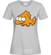 Women's T-shirt Three-eyed fish grey фото