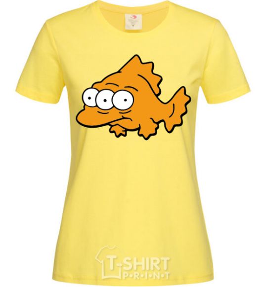 Women's T-shirt Three-eyed fish cornsilk фото