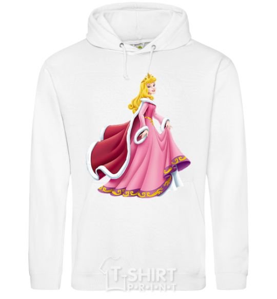 Men`s hoodie Princess Aurora White фото