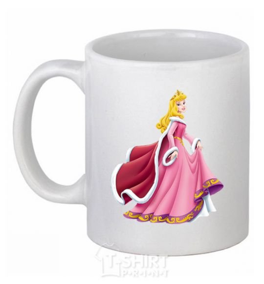 Ceramic mug Princess Aurora White фото