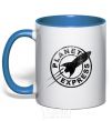 Mug with a colored handle Planet express royal-blue фото