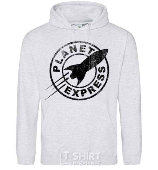 Men`s hoodie Planet express sport-grey фото