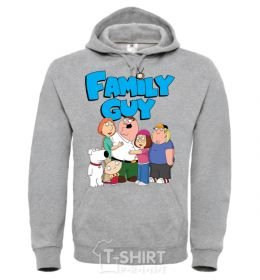 Men`s hoodie Family guy sport-grey фото