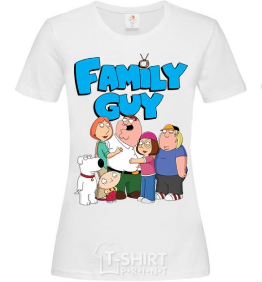 Women's T-shirt Family guy White фото