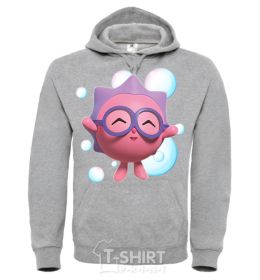 Men`s hoodie Baby Hedgehog sport-grey фото