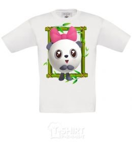 Kids T-shirt Baby Panda White фото