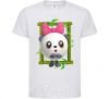 Kids T-shirt Baby Panda White фото