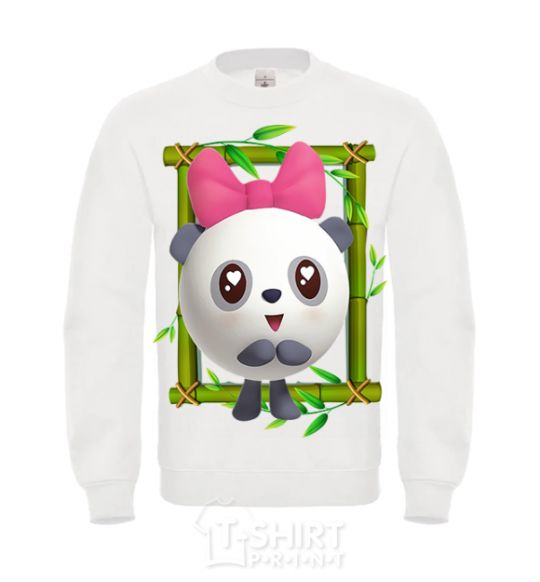 Sweatshirt Baby Panda White фото