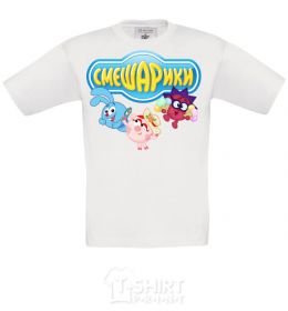 Kids T-shirt Smeshariki White фото