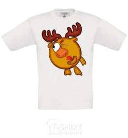 Kids T-shirt Moose White фото