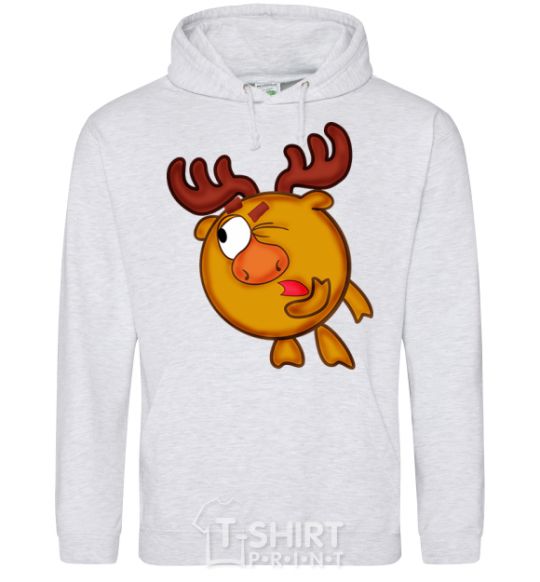 Men`s hoodie Moose sport-grey фото