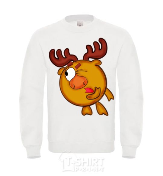 Sweatshirt Moose White фото