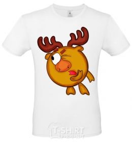 Men's T-Shirt Moose White фото